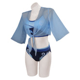 Valorant JETT Damen Sommer Bademode 3tlg. origineller Badeanzug